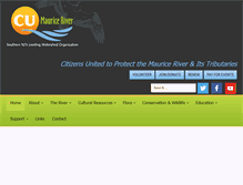 Tablet Screenshot of cumauriceriver.org
